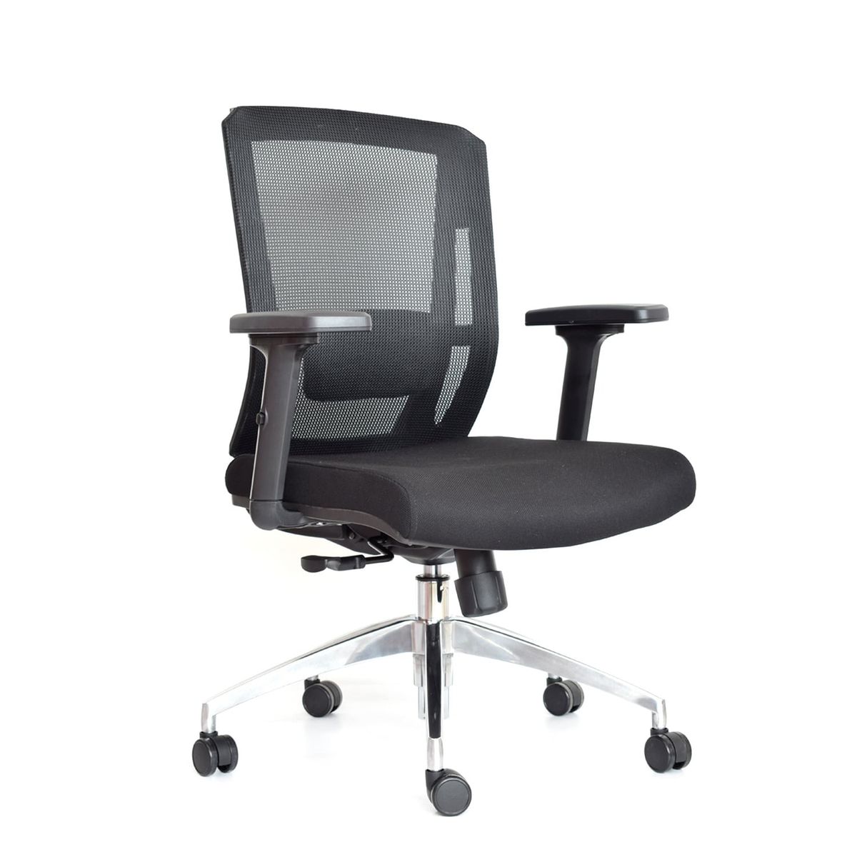 OFIDEAS - Silla de oficina Gerente Delphi II Negro Aluminio Ofideas