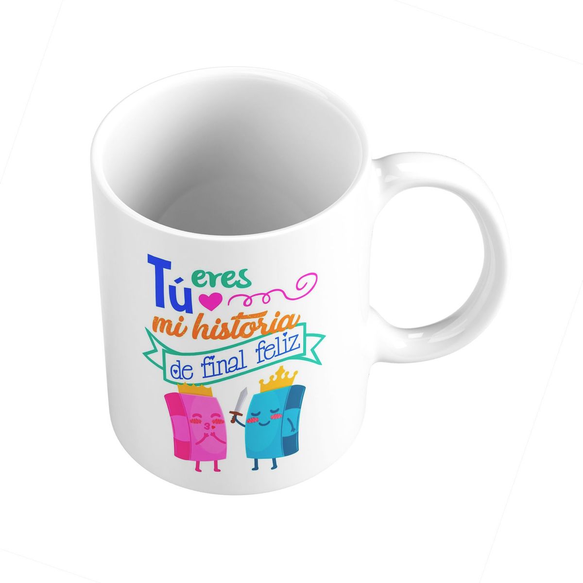 GENERICO - Taza Mug 11oz TU ERES MI HISTORIA DE FINAL FELIZ - BLANCO