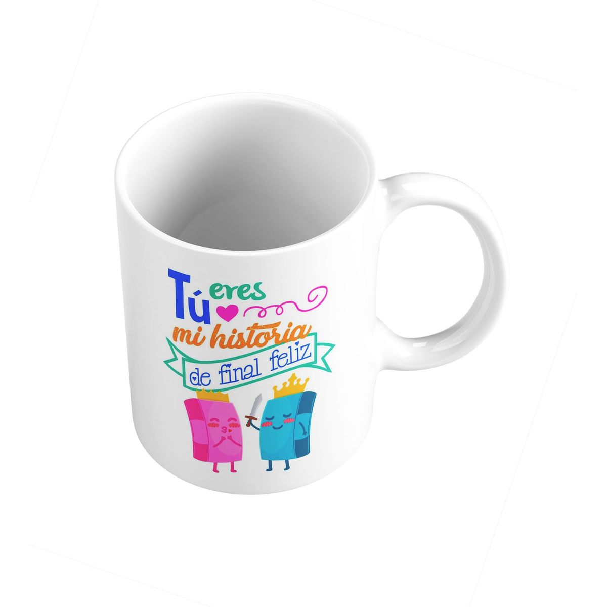 GENERICO - Taza Mug 11oz TU ERES MI HISTORIA DE FINAL FELIZ - BLANCO