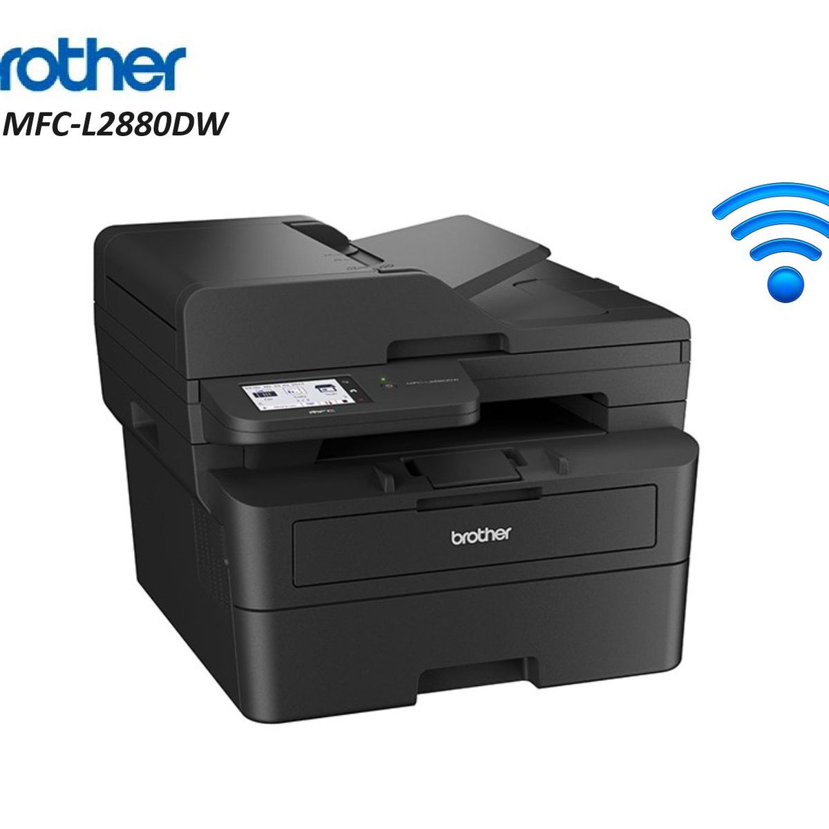 BROTHER - Impresora Brother MFC-L2880DW multifuncional laser Duplex WIFI BN ADF