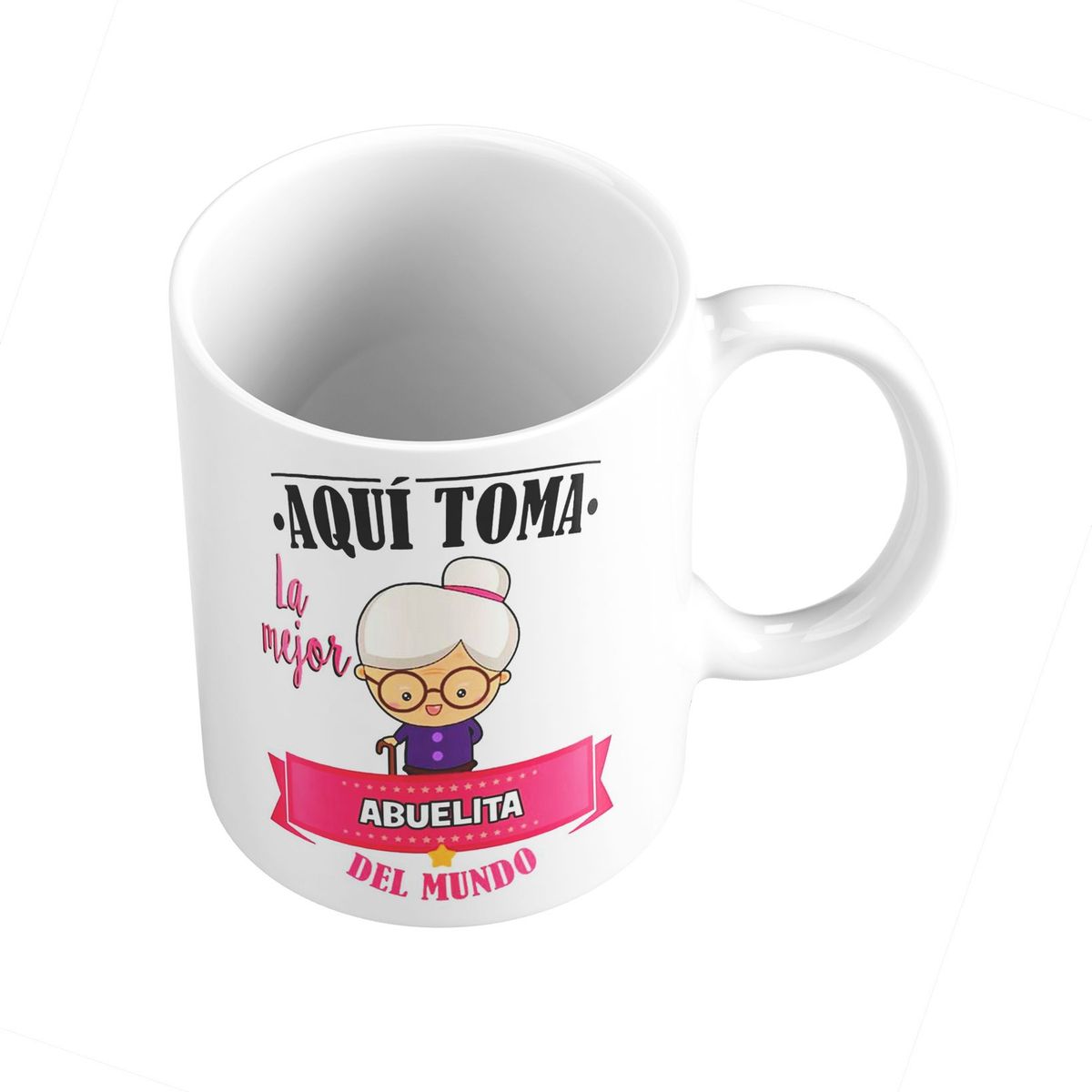 GENERICO - Taza Mug 11oz AQUI TOMA LA MEJOR ABUELA - BLANCO