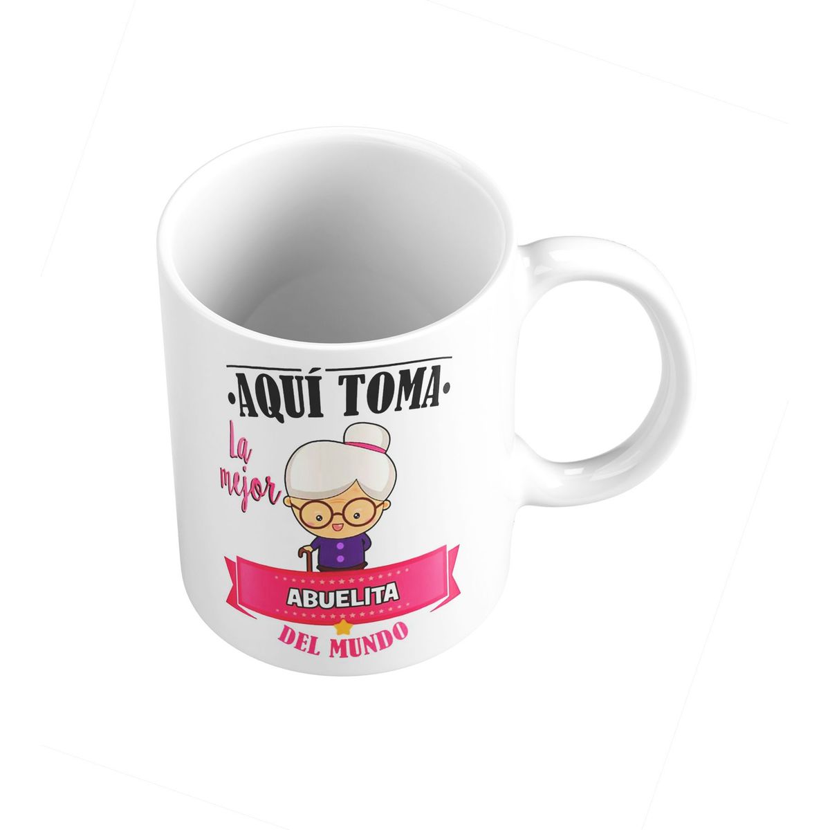 GENERICO - Taza Mug 11oz AQUI TOMA LA MEJOR ABUELA - BLANCO