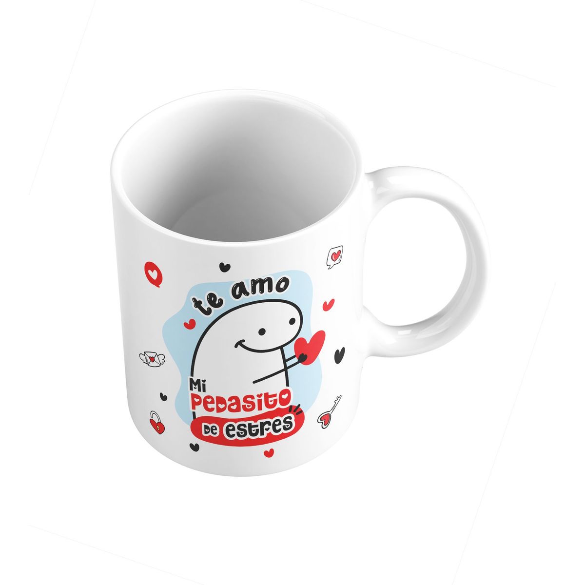 GENERICO - Taza Mug 11oz TE AMO MI PEDASITO DE ESTRES - BLANCO
