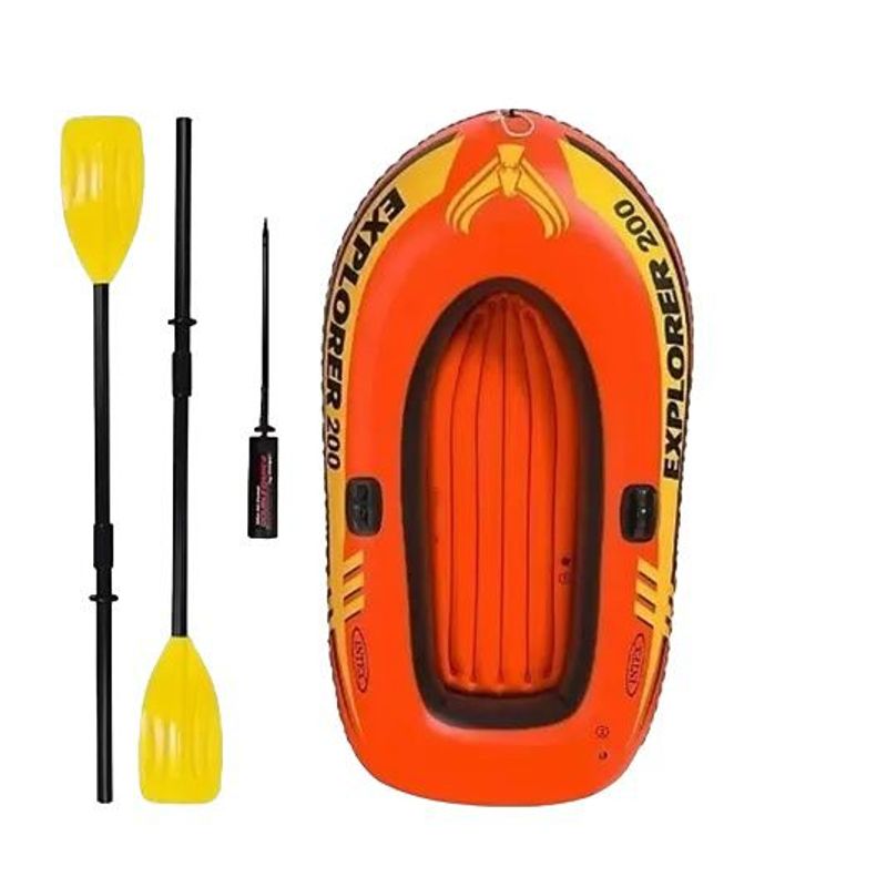 GENERICO - BOTE EXPLORER 200 INTEX INFLABLE CON BOMBA Y REMOS