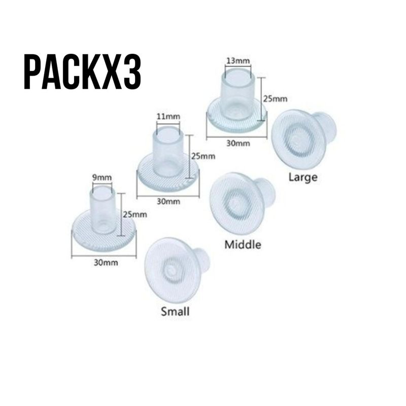 GENERICO - Tapa Tapones Transparente Para Tacos - Blanco - Free Size