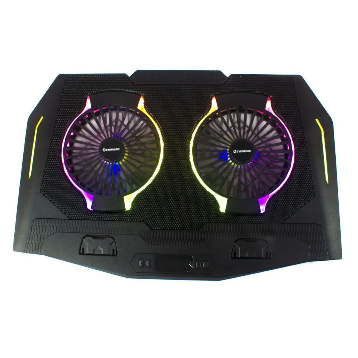 CYBERCOOL - Cooler Cybercool HA-N10 para laptops de 9″ hasta 17″ Luces RGB