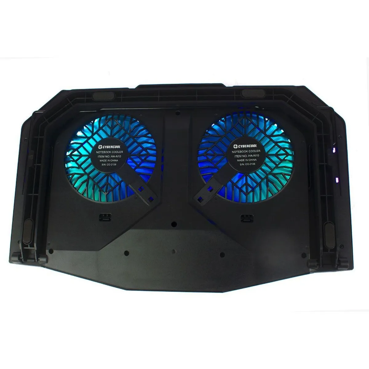 CYBERCOOL - Cooler Cybercool HA-N10 para laptops de 9″ hasta 17″ Luces RGB