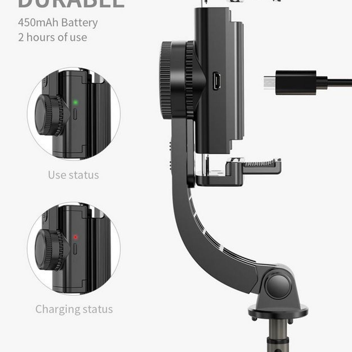 OEM - Palo Selfie Bluetooth - Aluminio - Estabilizador Gimbal Tripode