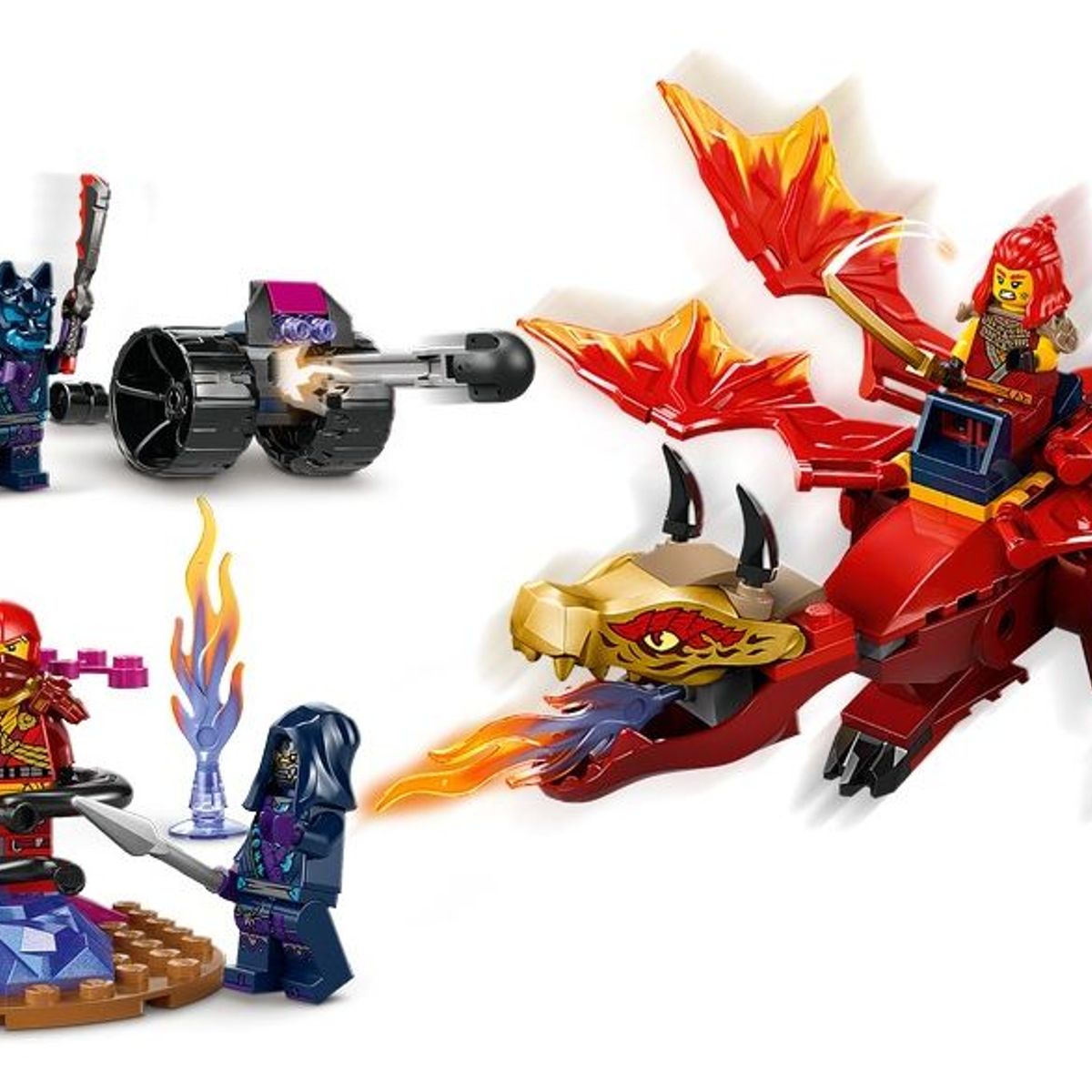 LEGO - LEGO 71815 Batalla del Dragón Fuente de Kai