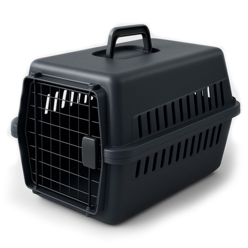 AMICATS - Transportador para Gatos y Perros - Kennel L50 NEGRO