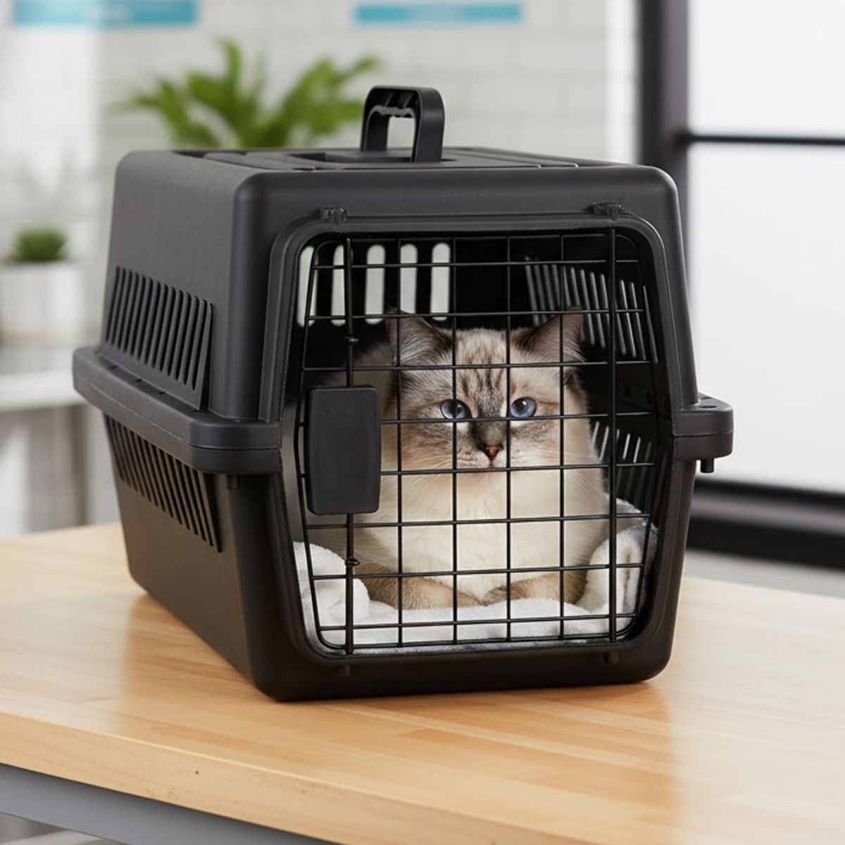 AMICATS - Transportador para Gatos y Perros - Kennel L50 NEGRO