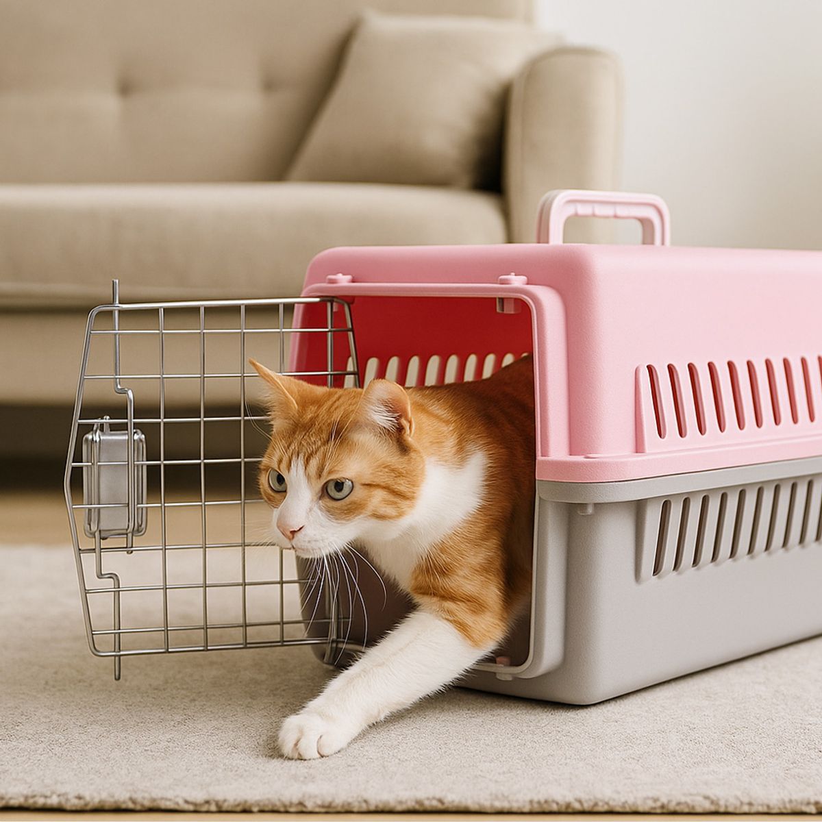 AMICATS - Transportador para Gatos y Perros - Kennel L50 Rosa