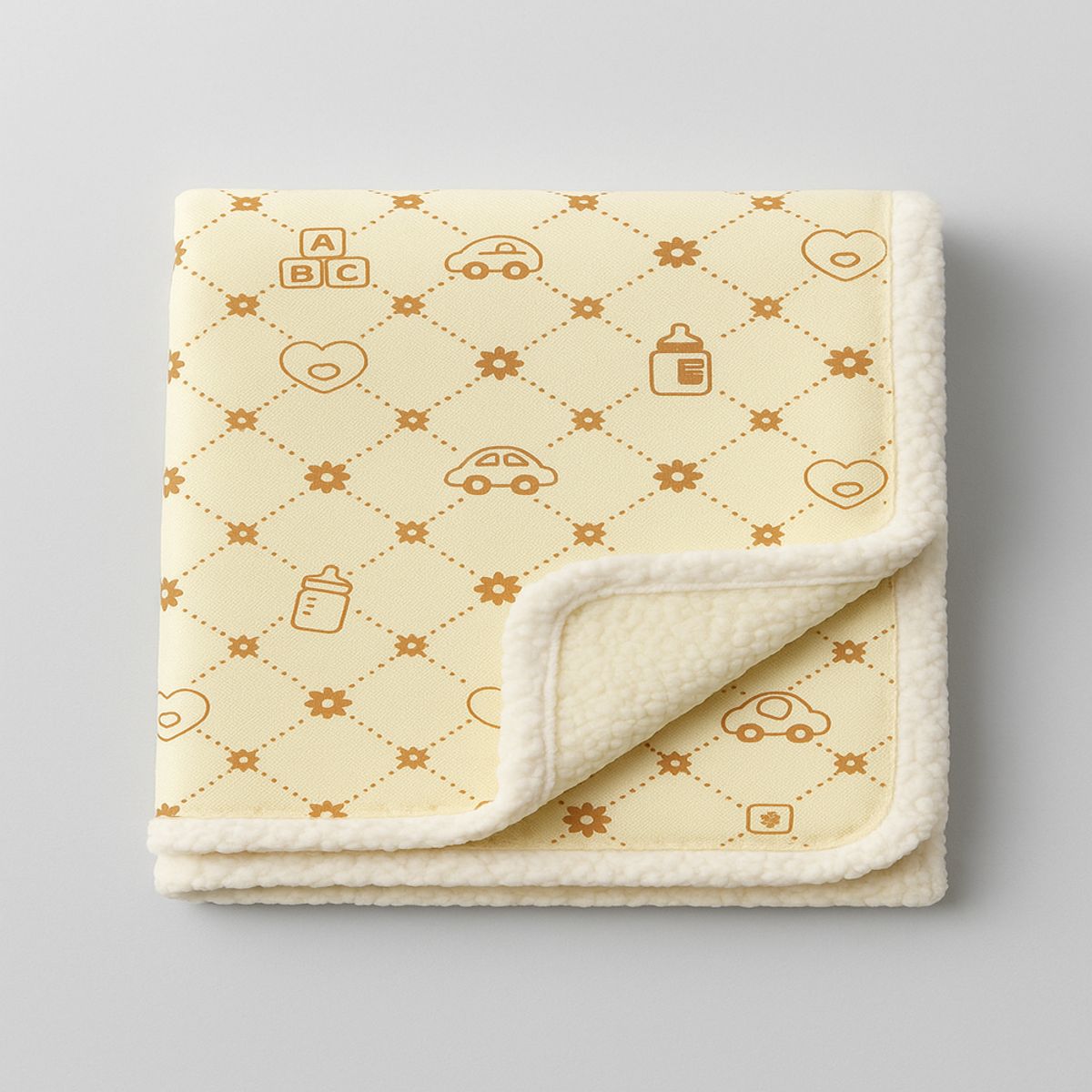 IDEAS PERFECTAS - Frazada Ideas Perfectas Amarillo Claro Toys Cordero