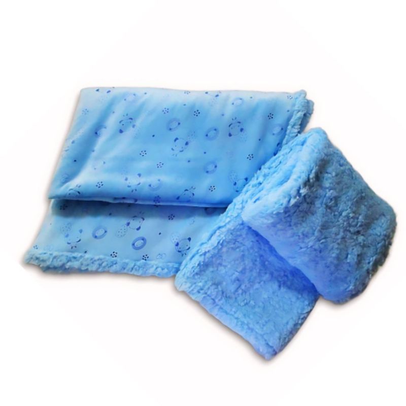 IDEAS PERFECTAS - Frazada Ideas Perfectas Celeste Dulces Sueños Cordero