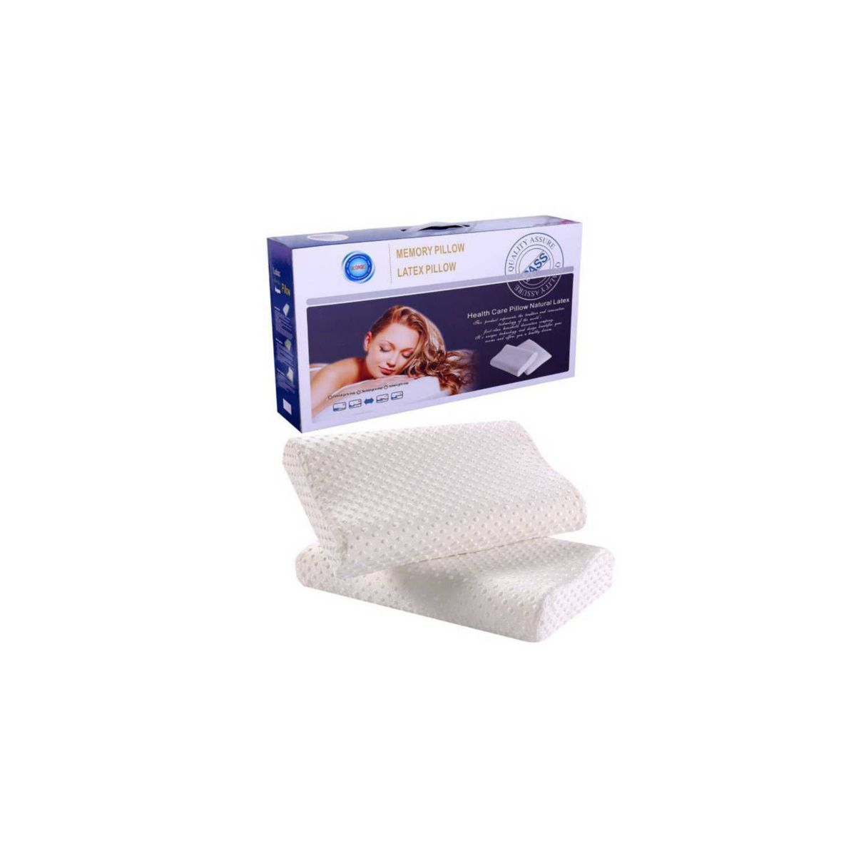 GENERICO - Almohada viscoelastica memory pillow funda con cierre