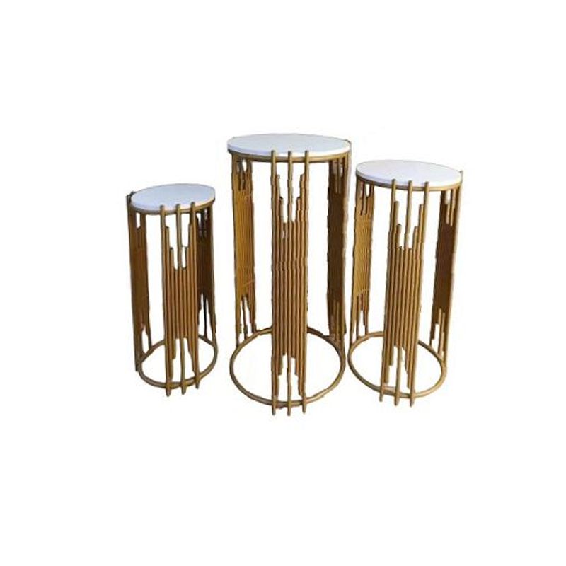 OEM - 3 MESAS BAMBU DECORATIVAS PARA EVENTOS