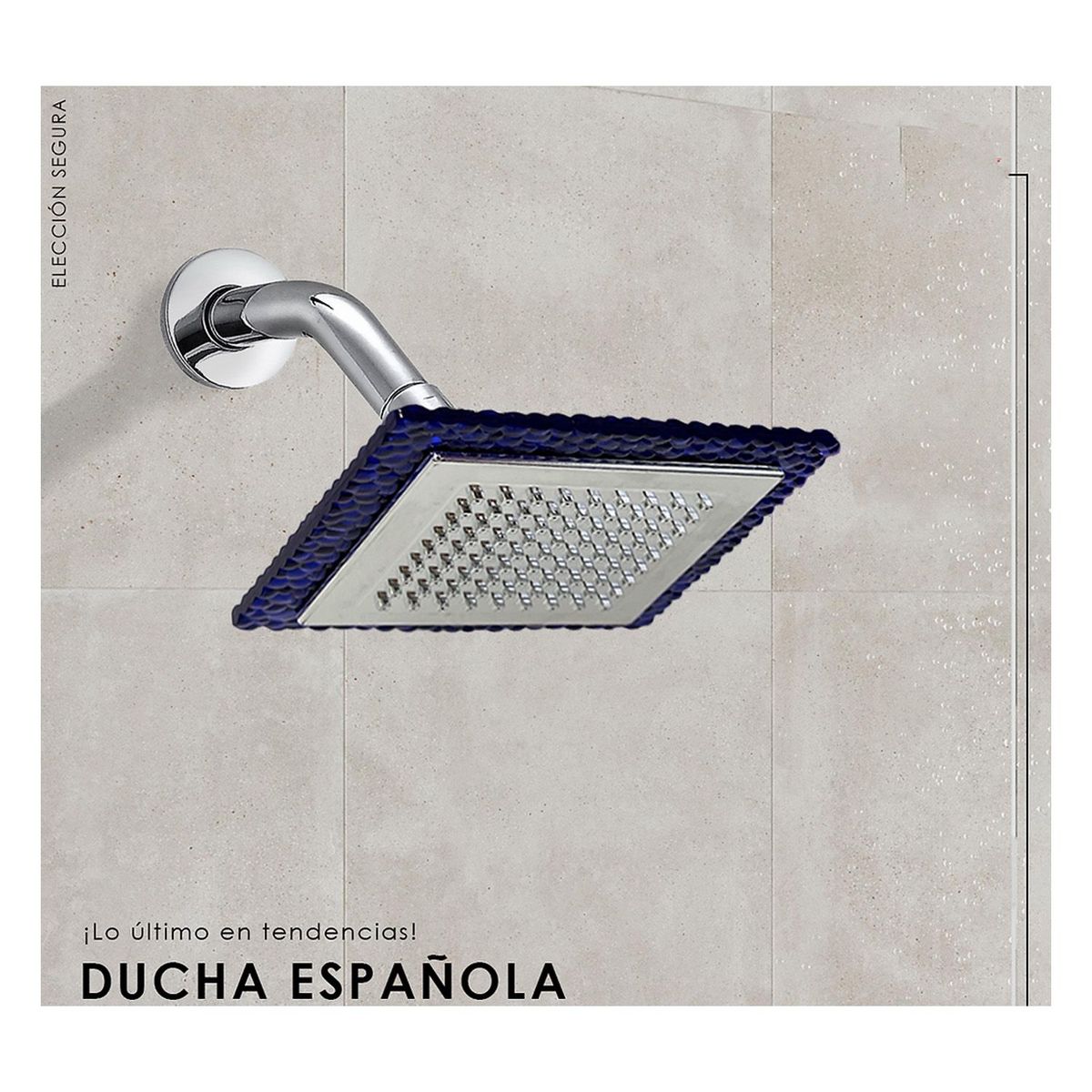 GENERICO - Difusor Cabeza Ducha Española 6" para agua caliente y fría
