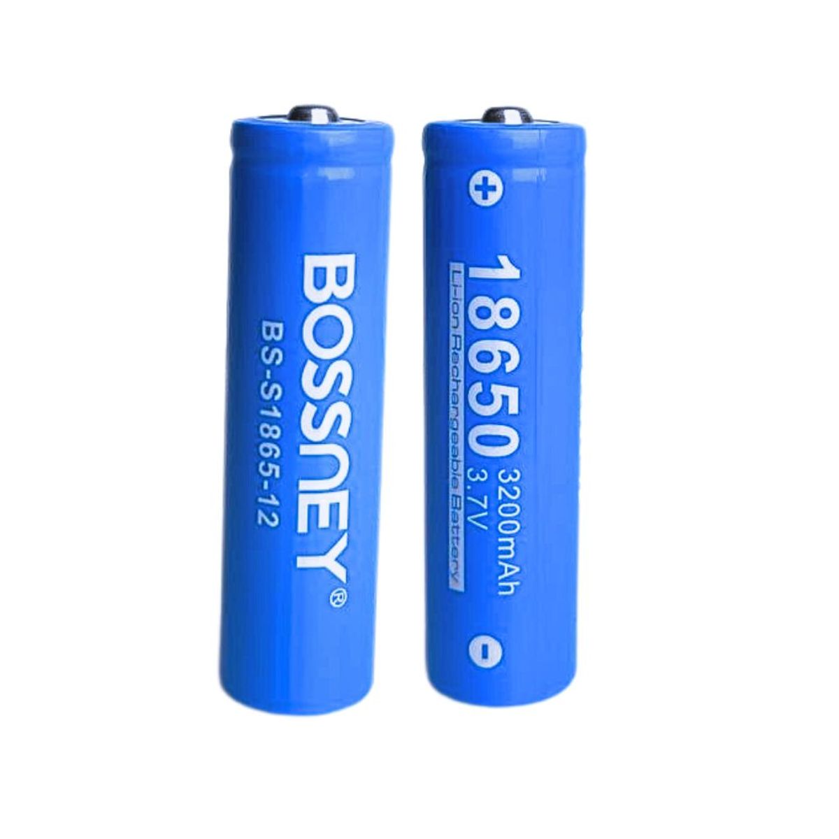 GENERICO - Batería recargable de litio Bosney 18650 Pack 2 Unidades de 3200mAh