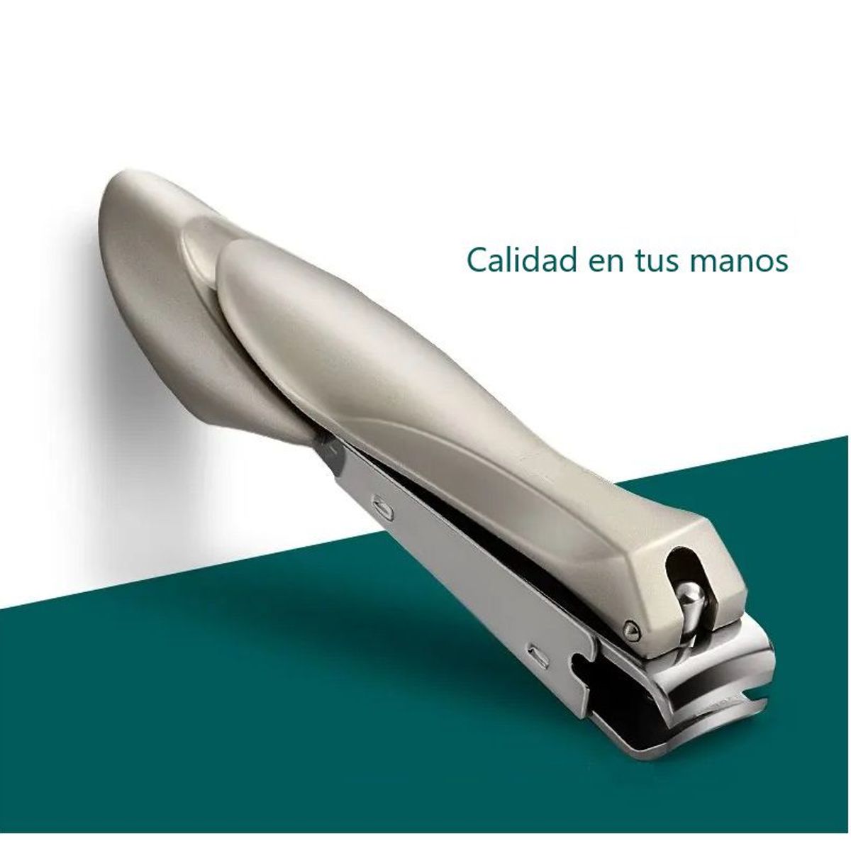 OEM - Cortauñas Premium de Acero Inoxidable con Lima, 3 Piezas