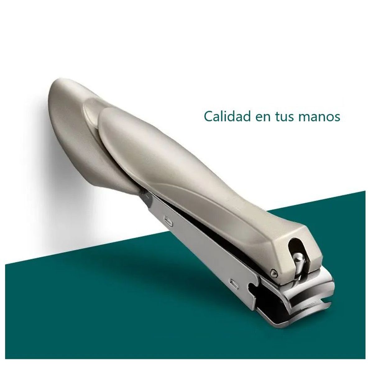 OEM - Cortauñas Premium de Acero Inoxidable con Lima, 3 Piezas