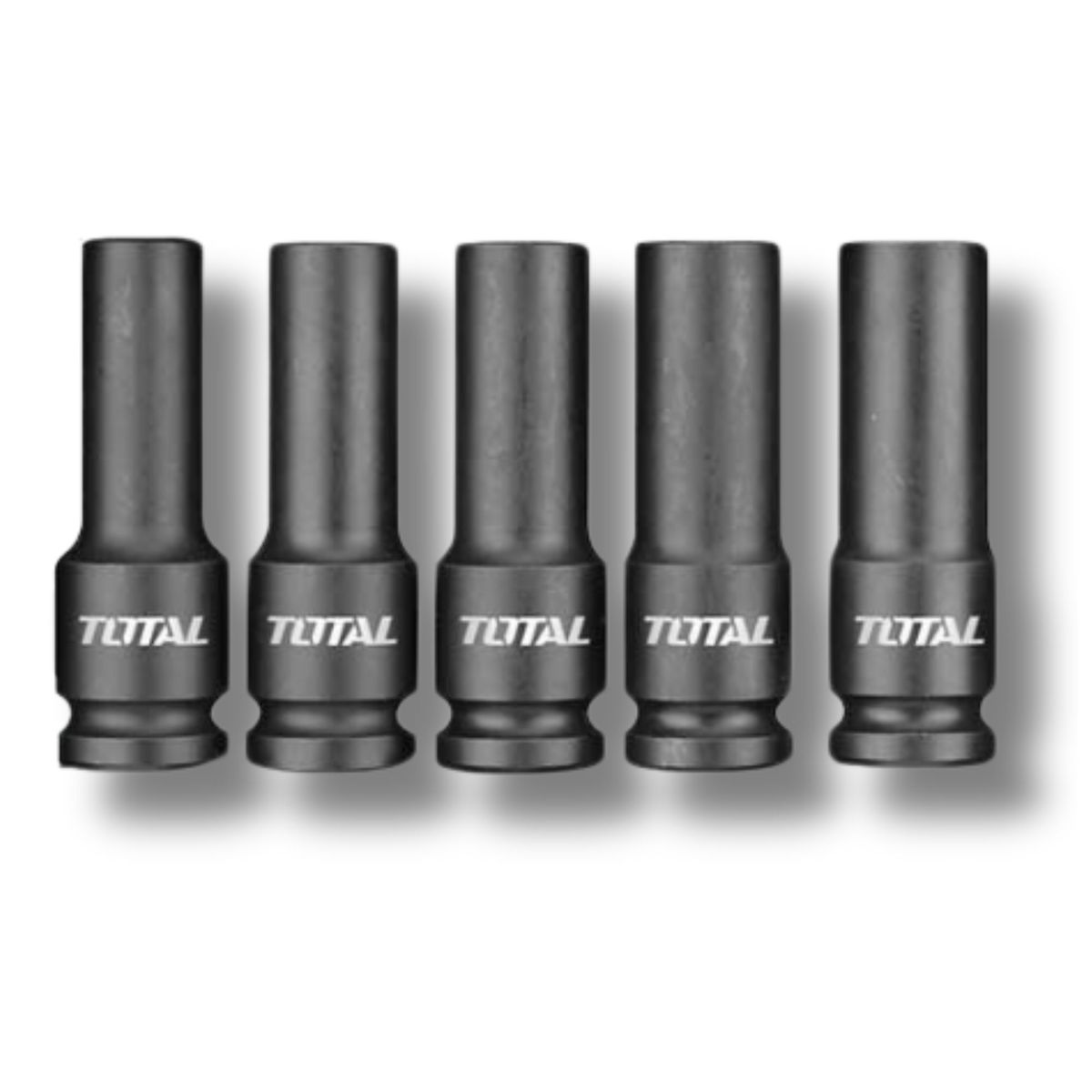 TOTAL TOOLS - Juego de dados largo de impacto 1/2" 10 piezas Total