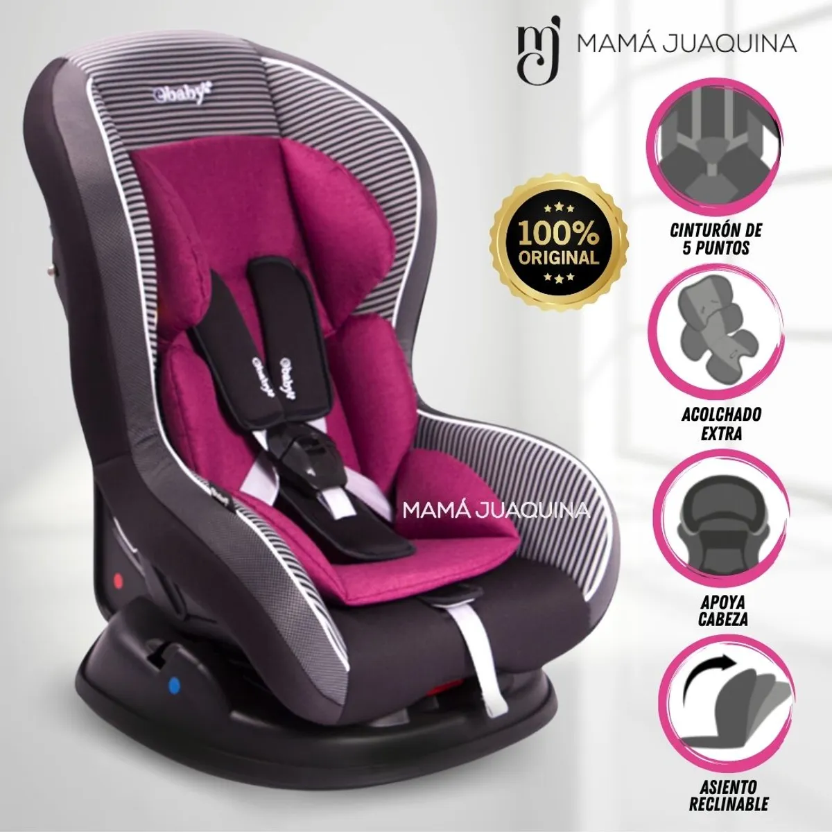 EBABY - Silla de Auto «MONROE» Edición Limitada Pink