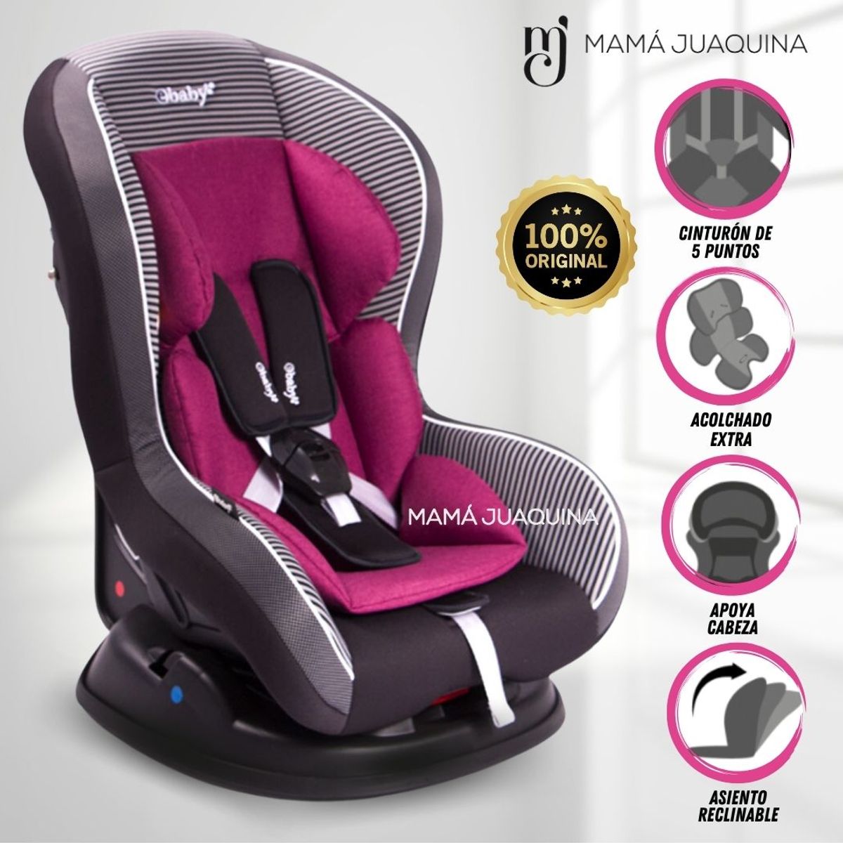 EBABY - Silla de Auto «MONROE» Edición Limitada Pink