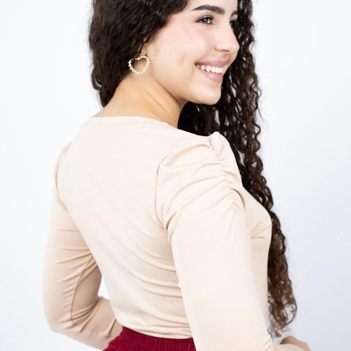 GENERICO - BLUSA SUPLEX CUELLO V MANGA LARGA