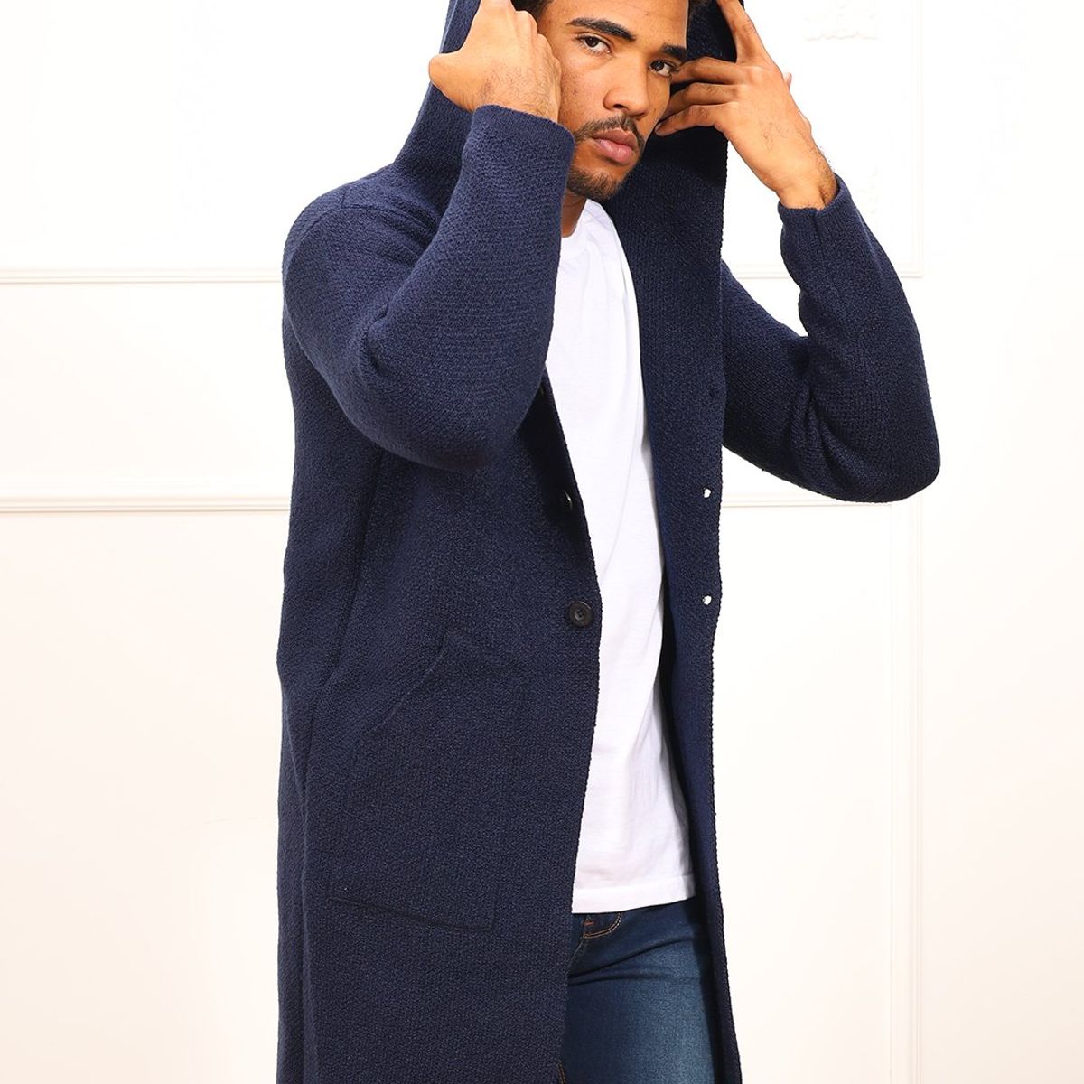 DM DEXMEN - Abrigo Dexmen Tejido Fred Azul