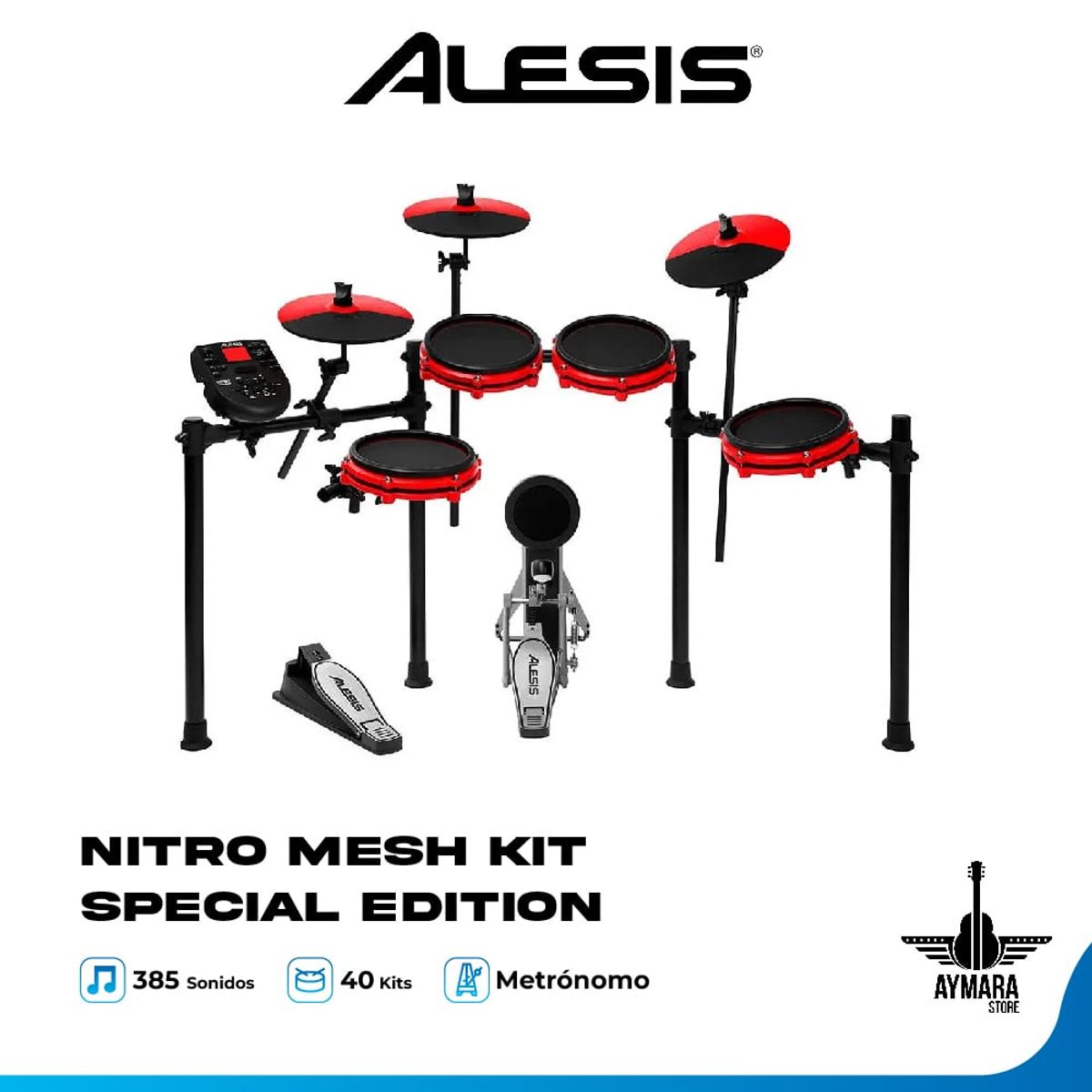 ALESIS - Alesis Nitro Mesh Kit Special Edition Batería Electrónica 8 Piezas
