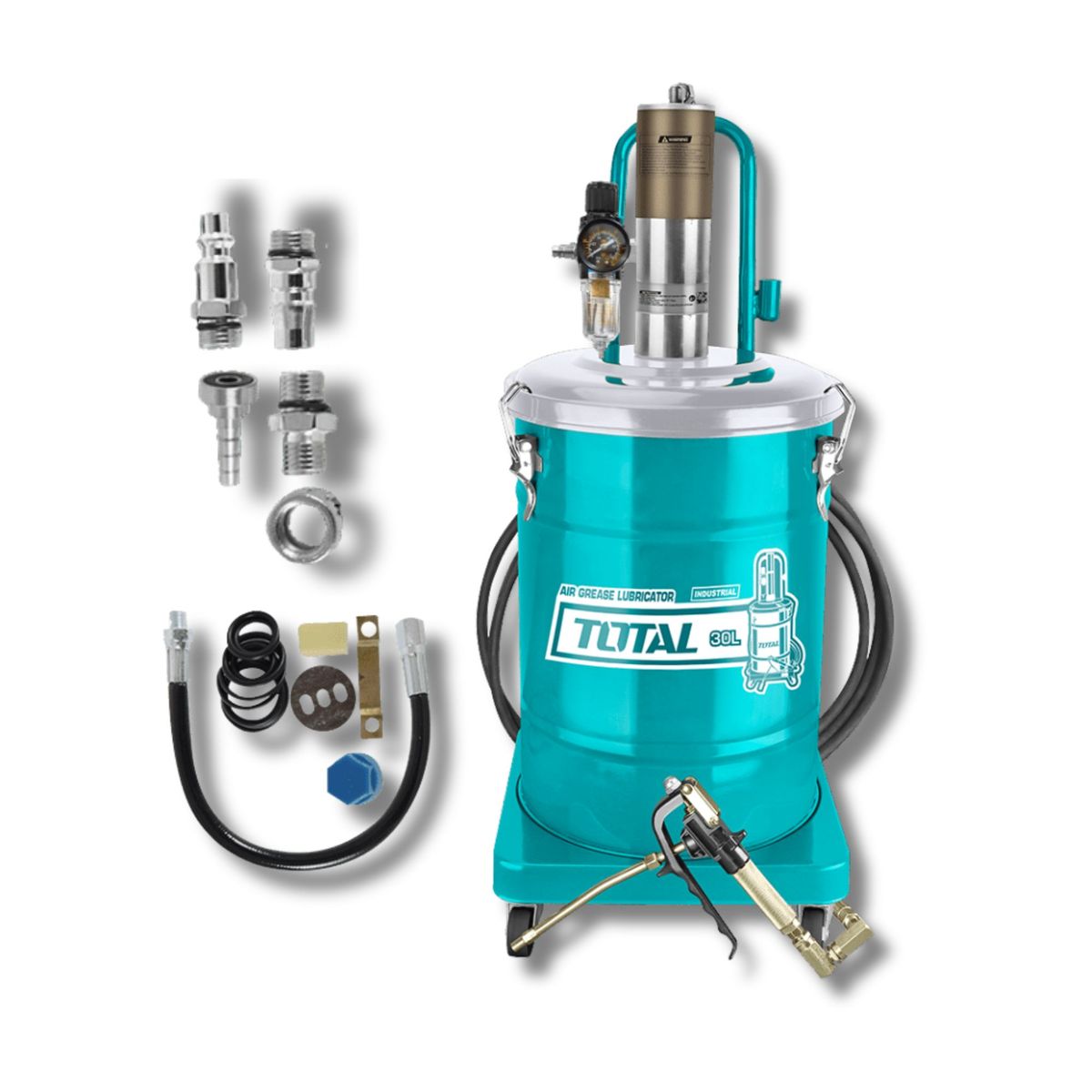 TOTAL TOOLS - Engrasadora neumatica 30 litros industrial Total