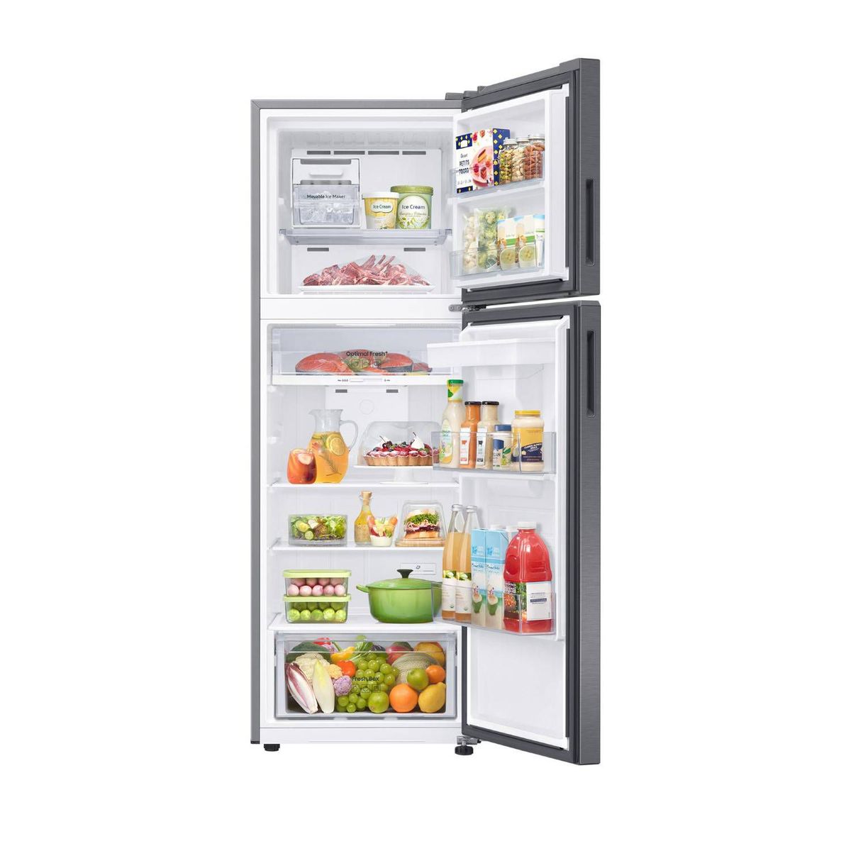 SAMSUNG - Refrigeradora Samsung Top Mount 341Lt RT35DG5720S9PE Silver