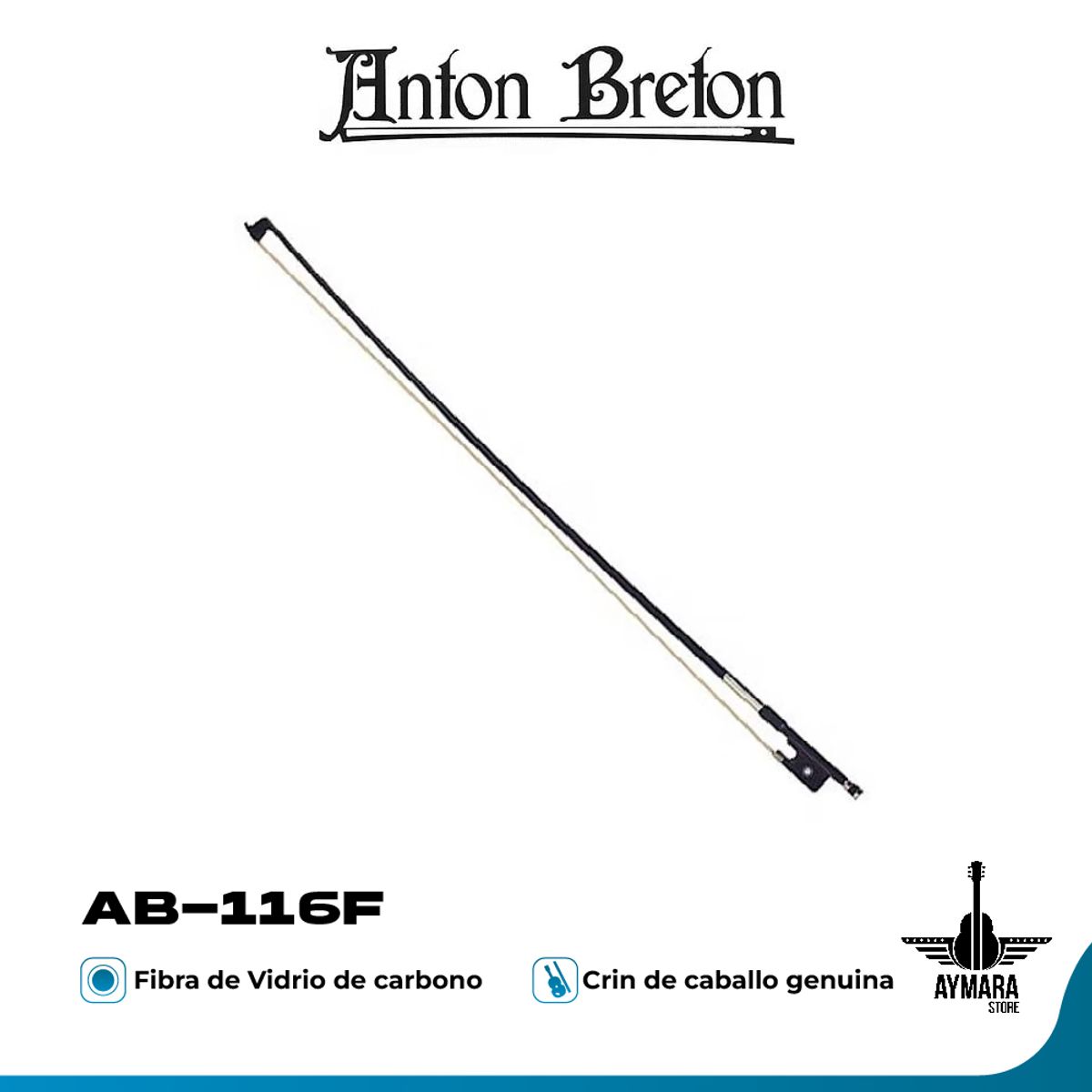 ANTON BRETON - ANTON BRETON ARCO DE VIOLIN  CARBONO 4/4 AB-116F