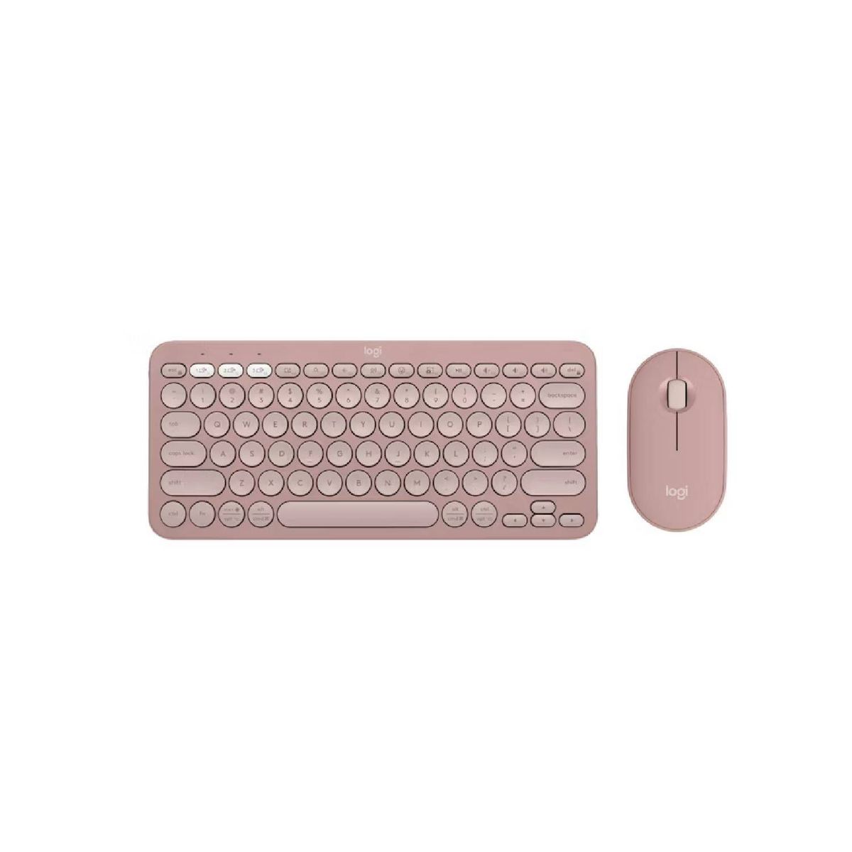 LOGITECH - Teclado y Mouse Logitech K380s Mouse M350s Bt Inalámbrico Rosado