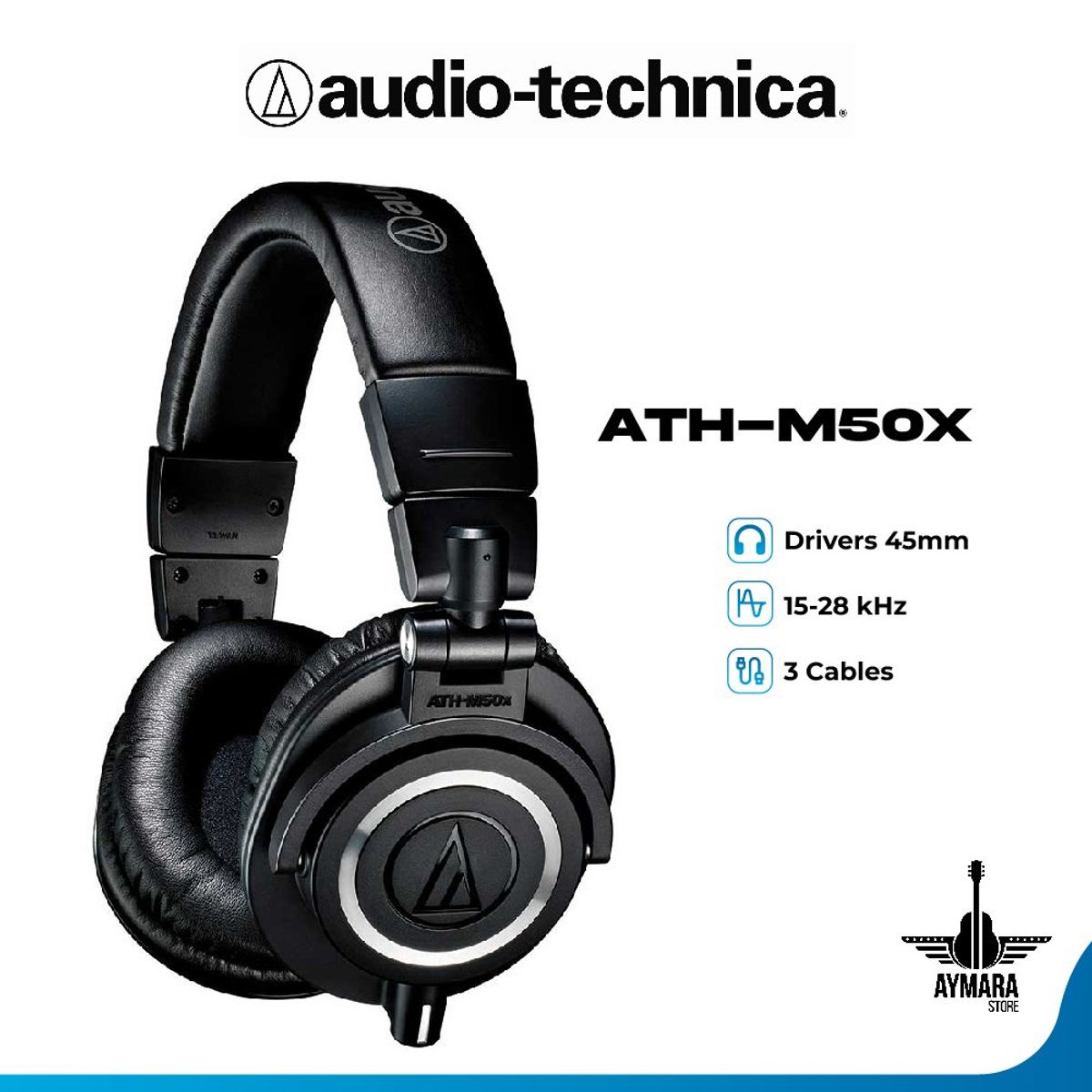 Audio Technica - AUDIO TECHNICA ATHM50X AUDIFONOS