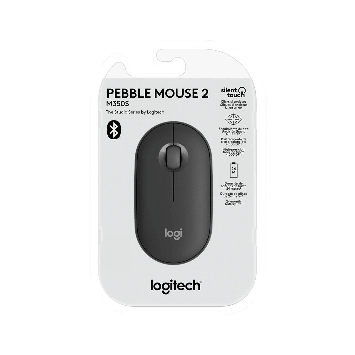 LOGITECH - MOUSE LOGITECH PEBBLE 2 M350S BLUETOOTH/WIRELESS GRAPHITE