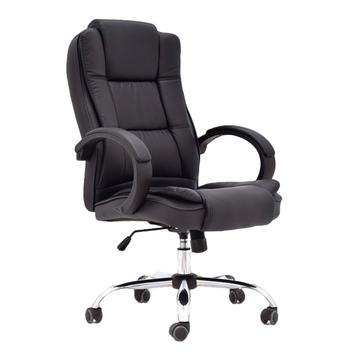 OFIDEAS - Silla Ergonómica Presidente Lexus Cuero Negro Ofideas