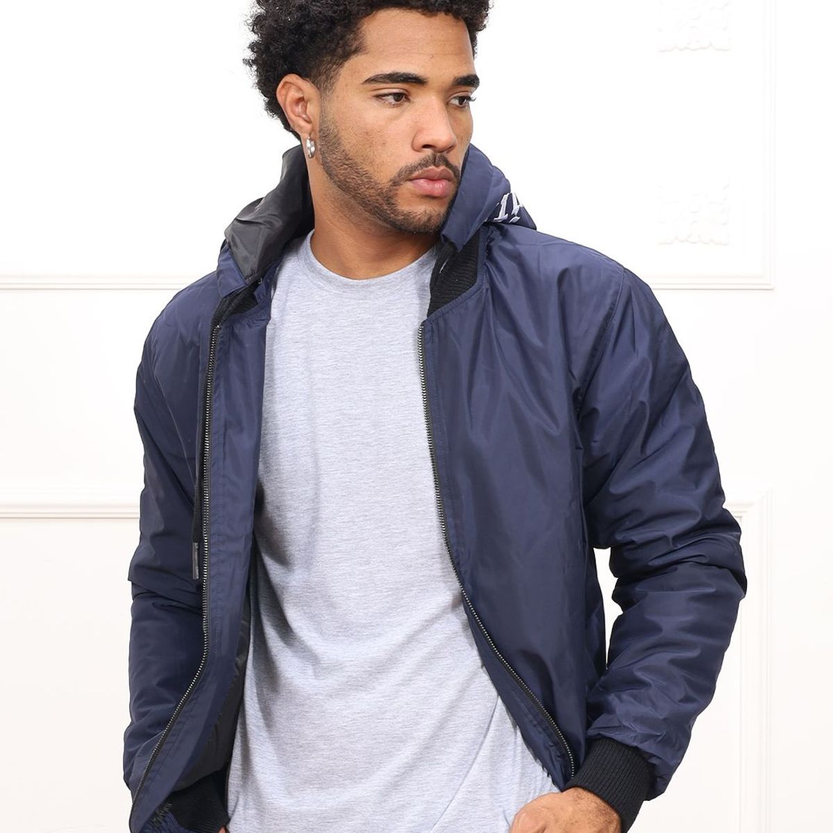 DM DEXMEN - Casaca Dexmen Bordada Azul