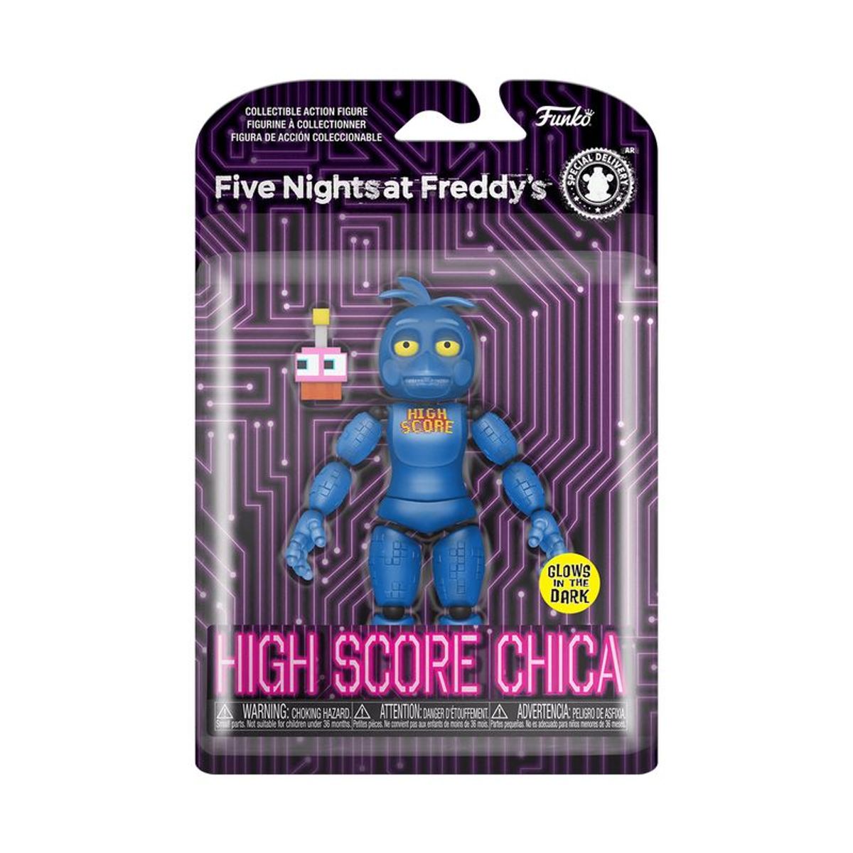 FREDDY - FNAF SNAPS FREDDY HIGH SCORE CHICA GLOW ACTION FIGURE