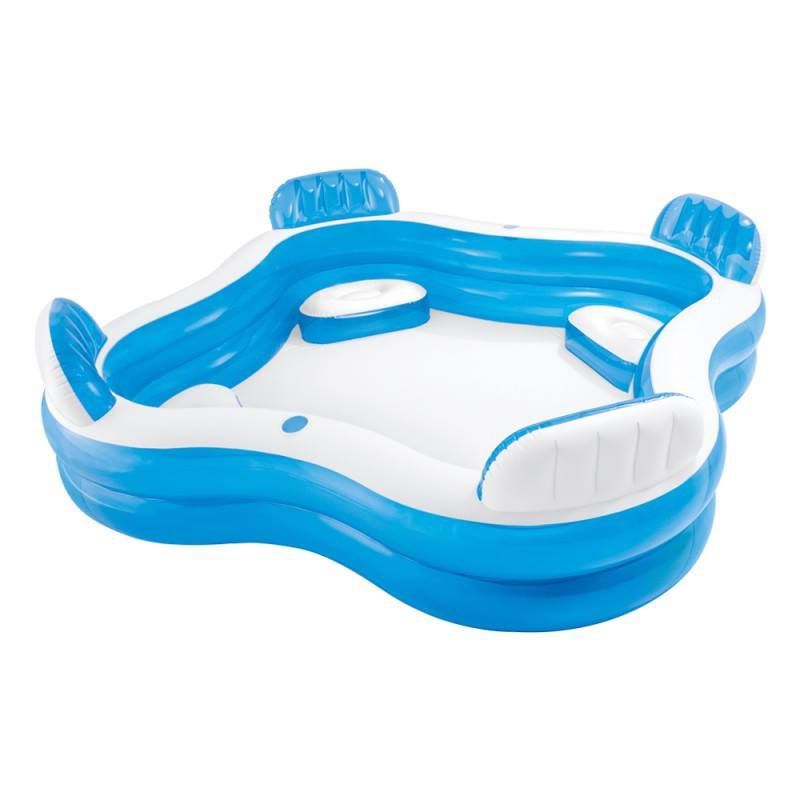 GENERICO - PISCINA INFLABLE CON ASIENTOS PARA LA FAMILIA