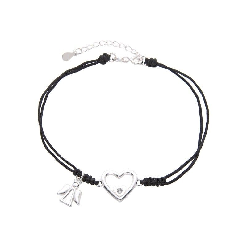 SANTORAL - Pulsera Angel Corazón - Hilo y Plata