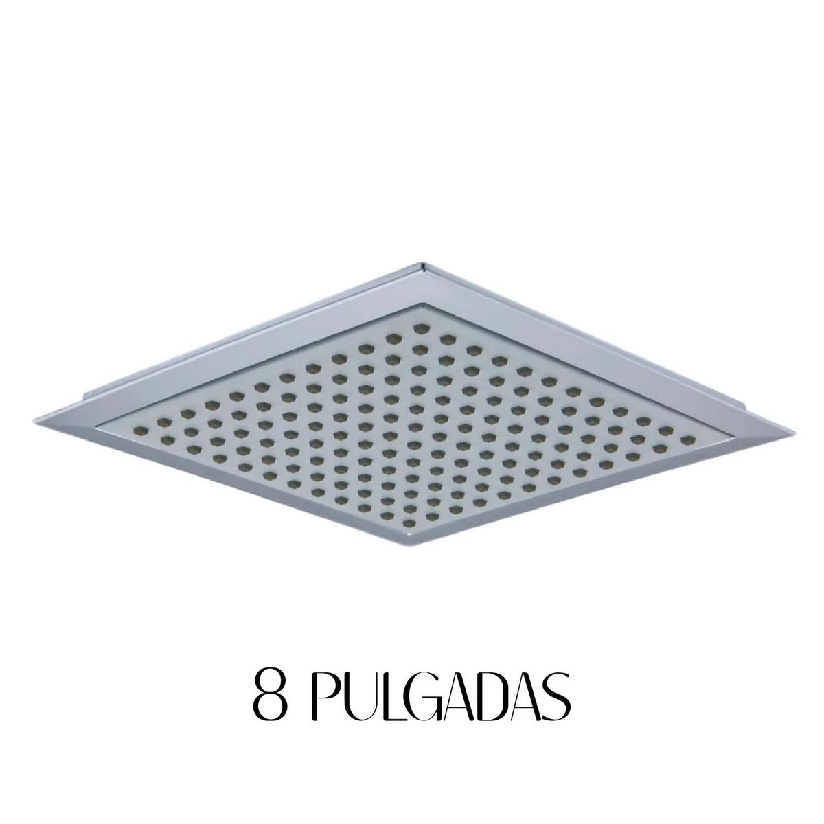 GENERICO - Difusor Cabeza Ducha Española 8" para agua caliente y fría