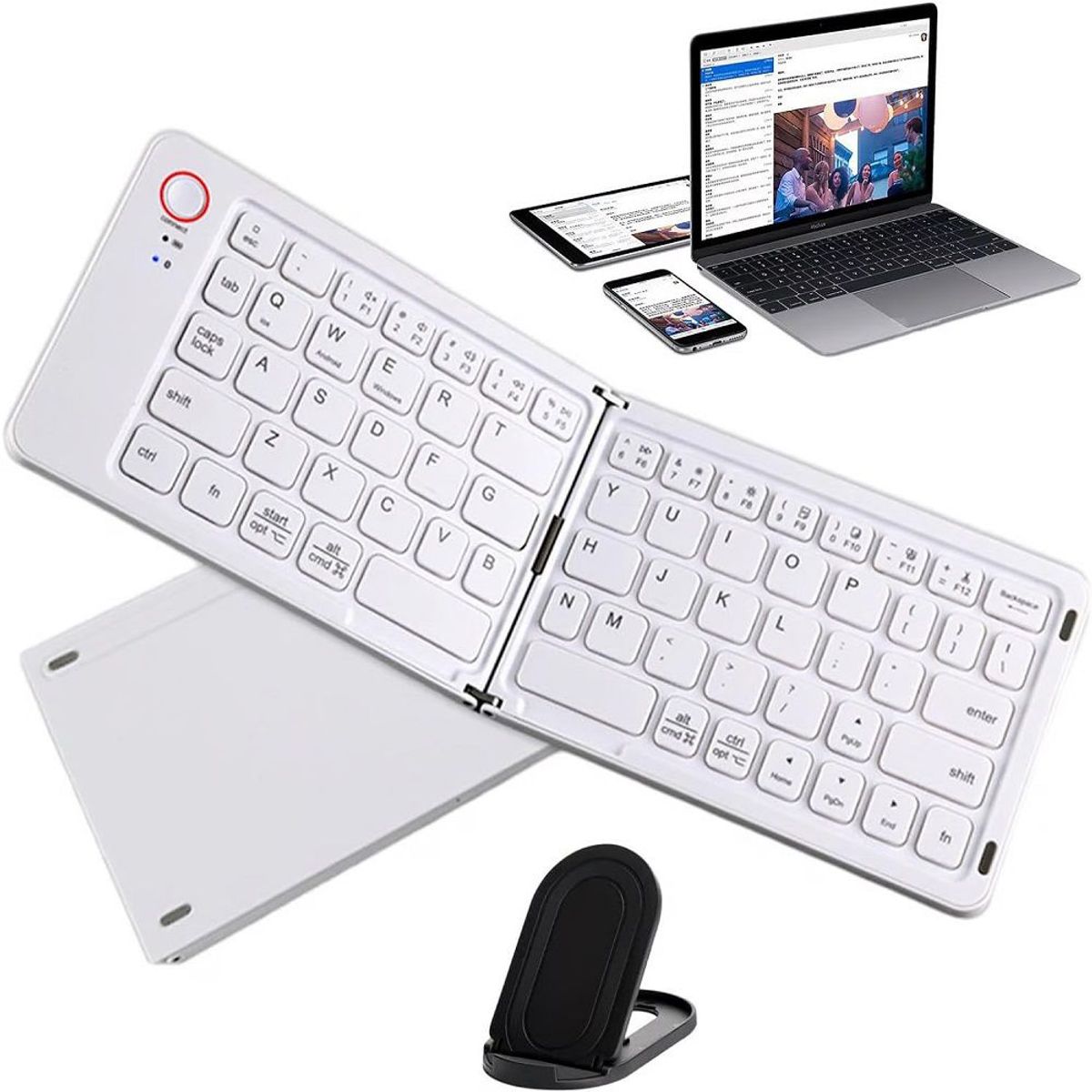 OTTOWARE - Mini Teclado Inalámbrico Plegable