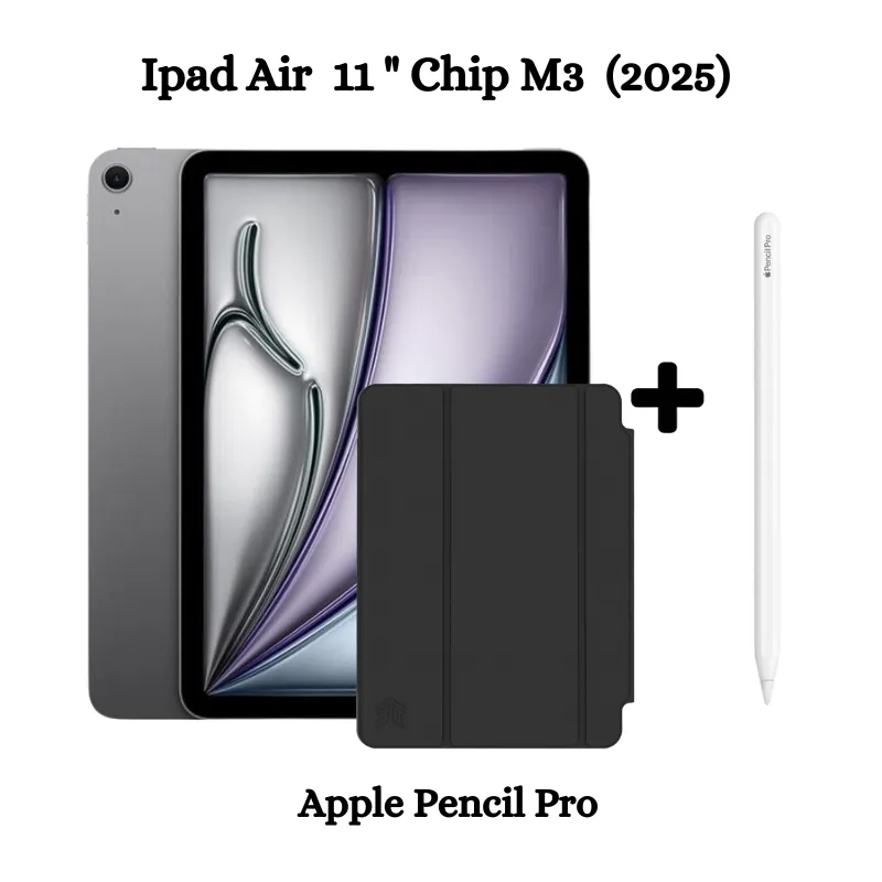 APPLE - iPad Air 11 Chip M3 Wifi 256GB - Space Gray  (2025) + Pencil Pro + Regalo