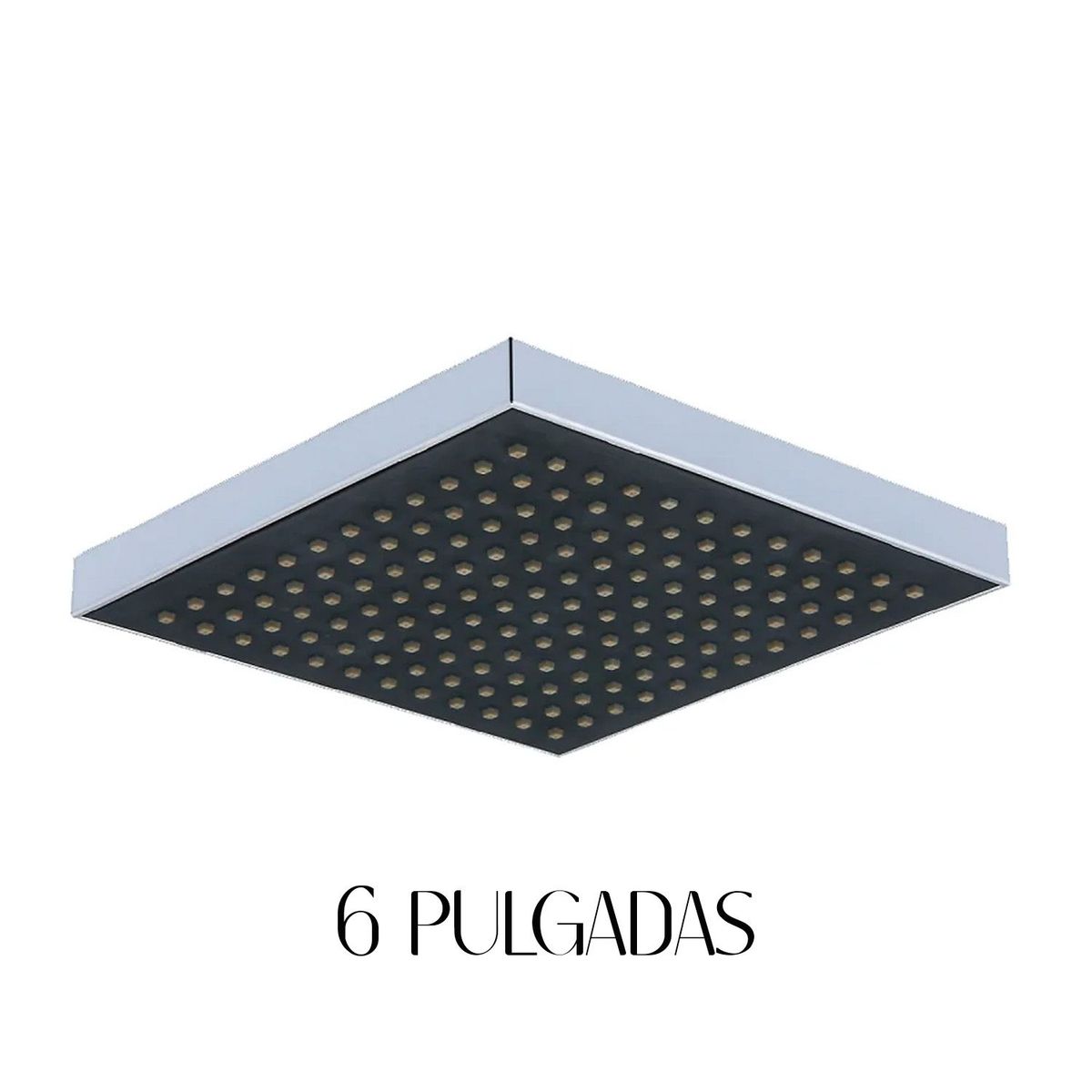 GENERICO - Difusor Cabeza Ducha Española 6" para agua caliente y fría