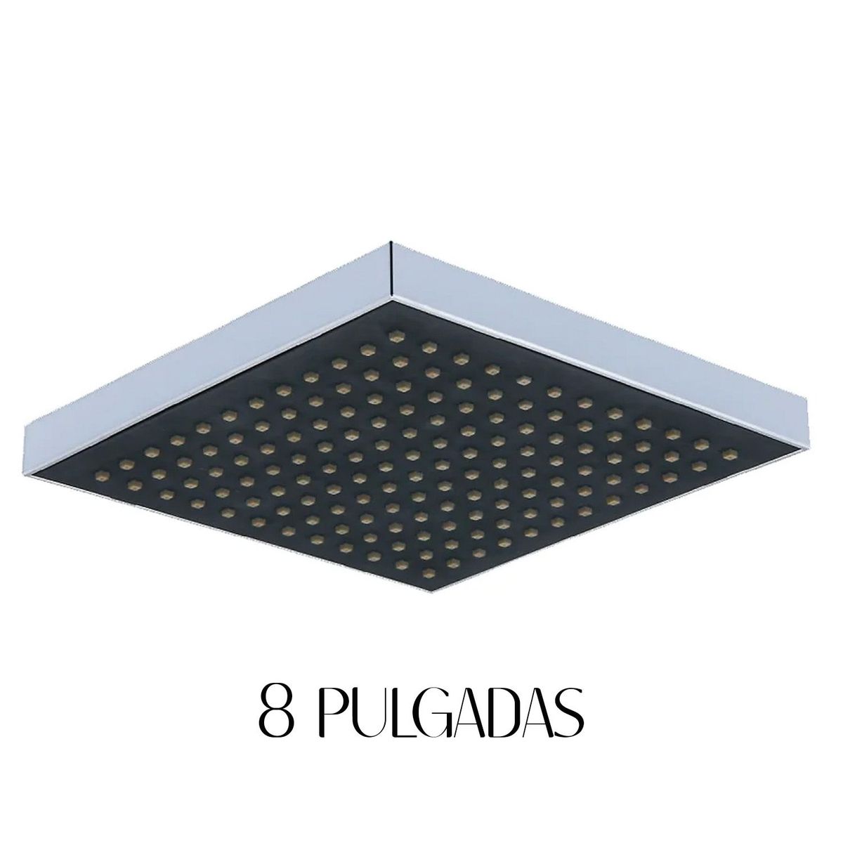 GENERICO - Difusor Cabeza Ducha Española 8" para agua caliente y fría