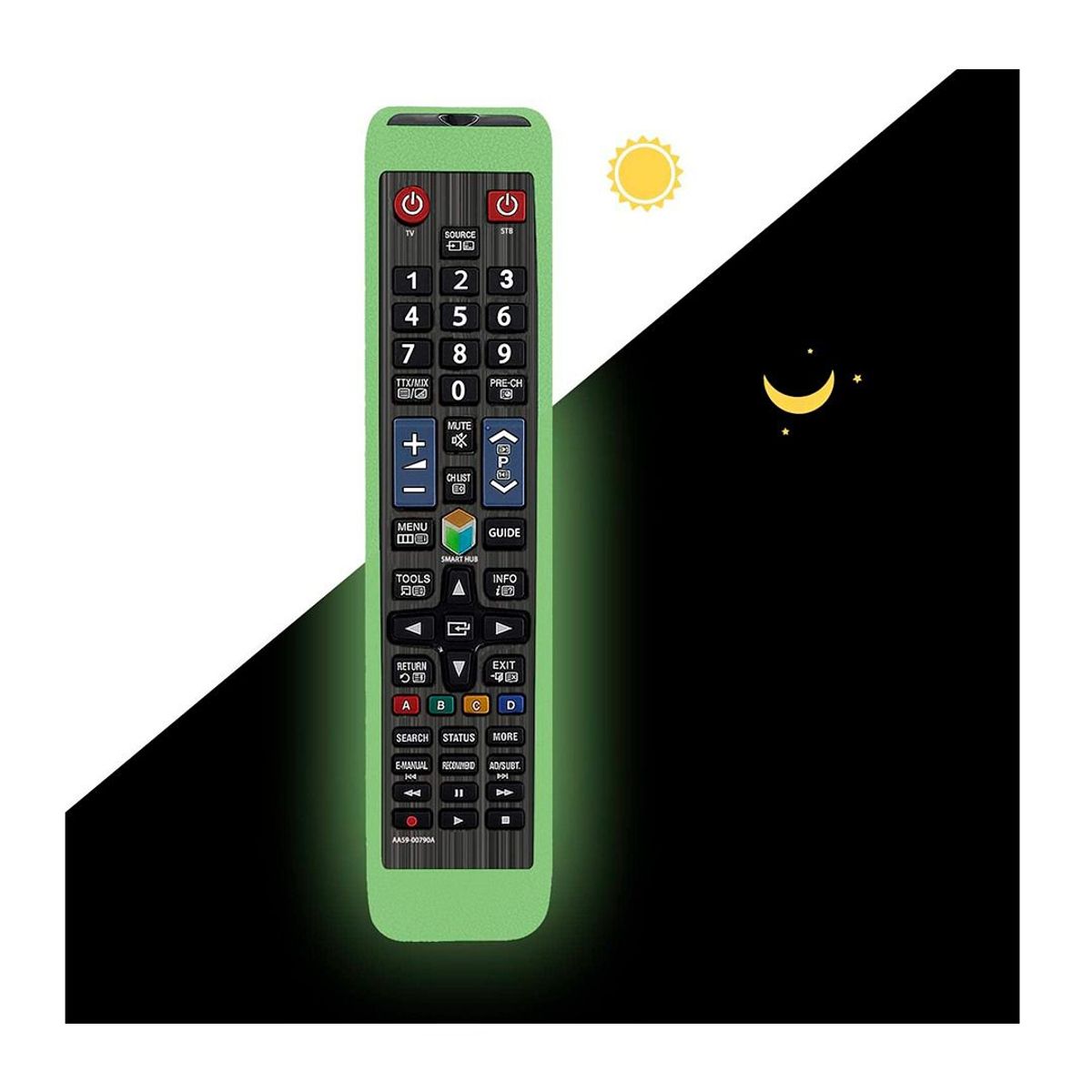 CASE - Funda Silicona  Para Control Samsung Smart Tv Grande Bn59-Verde