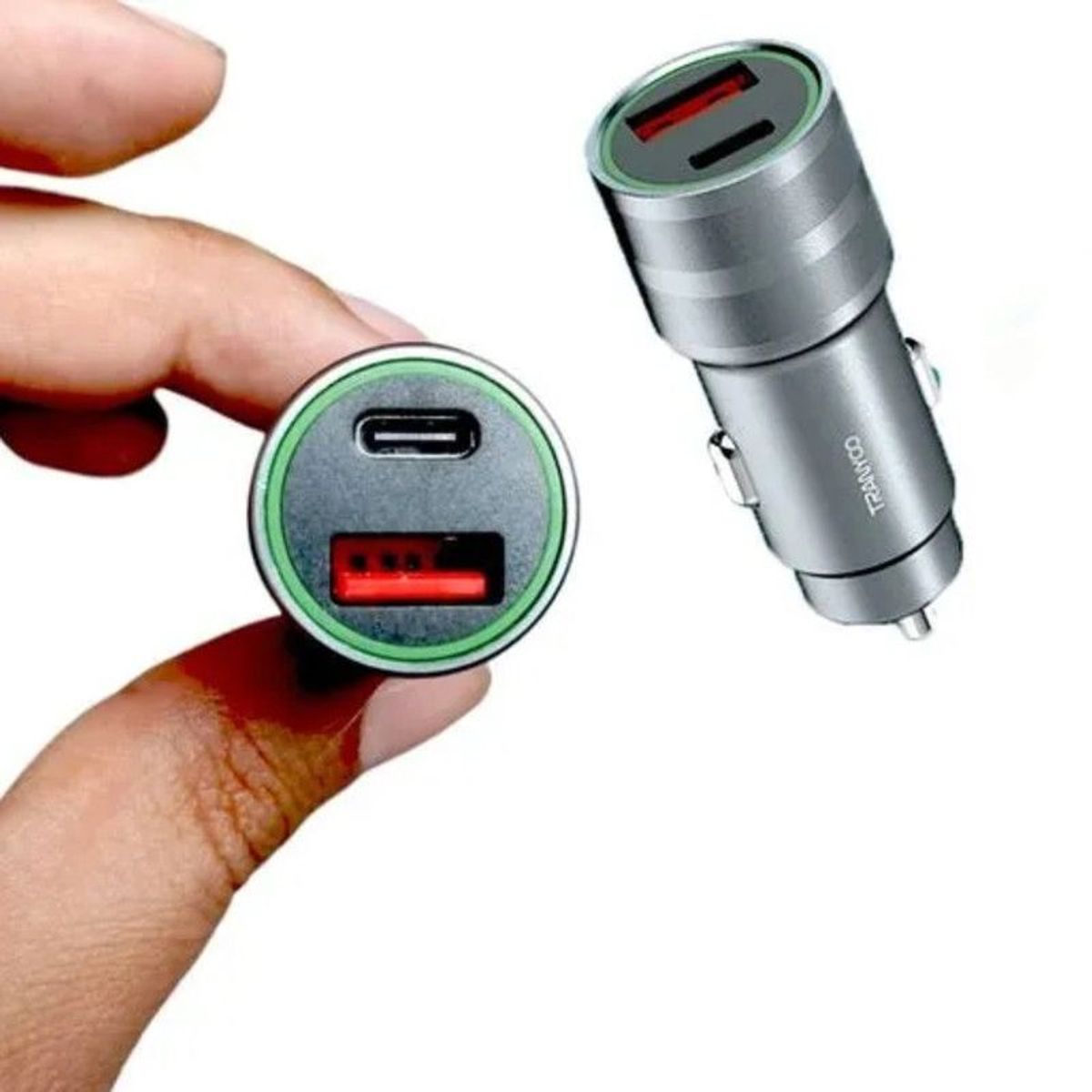 GENERICO - Cargador de Carro TRANYCO PD 30W 5A Usb A + 1C Carga Rapida