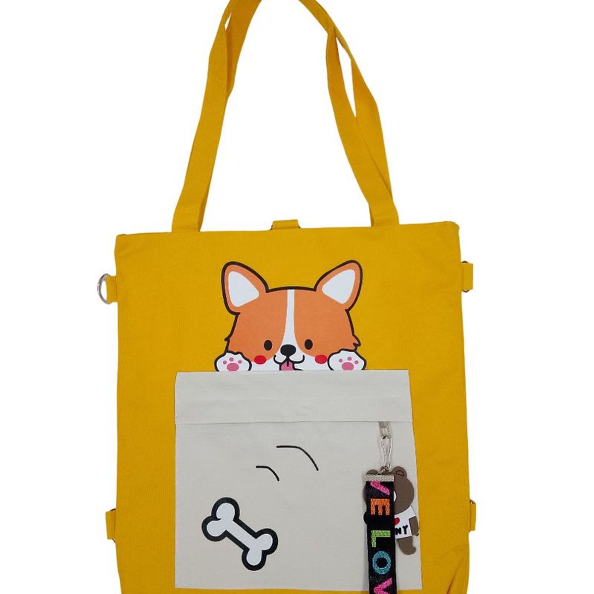 GENERICO - Bolso Kawaii Zorrito - Amarillo