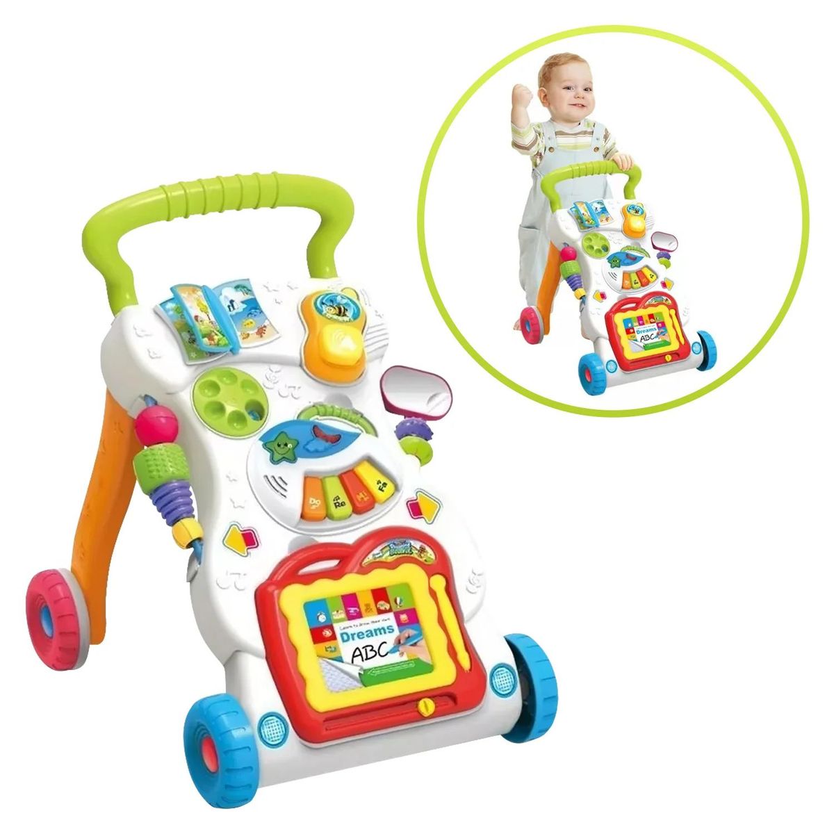 BUYPAL - Andador para Bebe Musical Caminador Juguetes Interactivos